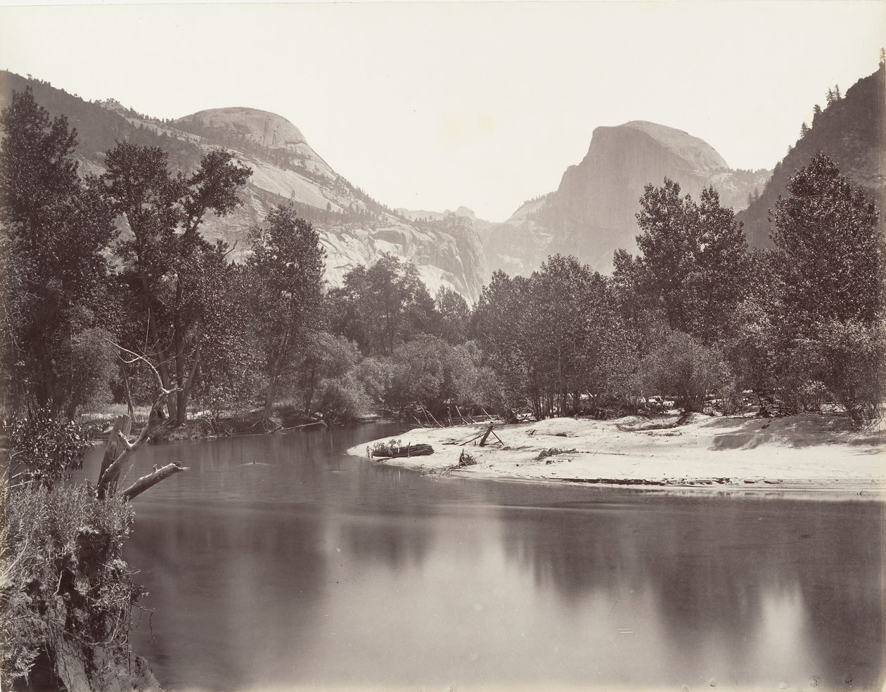 Cupola Nord e Sud, Yosemite da Carleton E. Watkins.