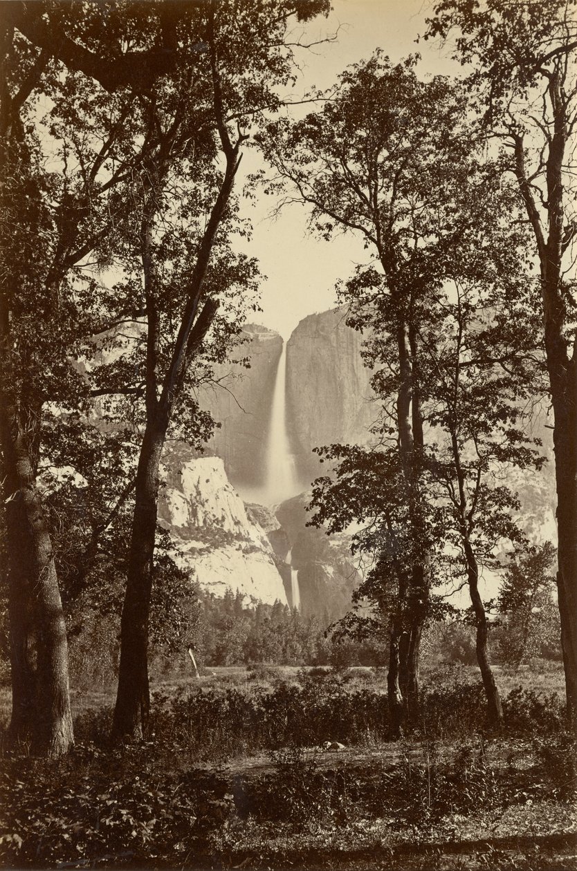Cascate di Yosemite, 2634 piedi da Carleton E. Watkins