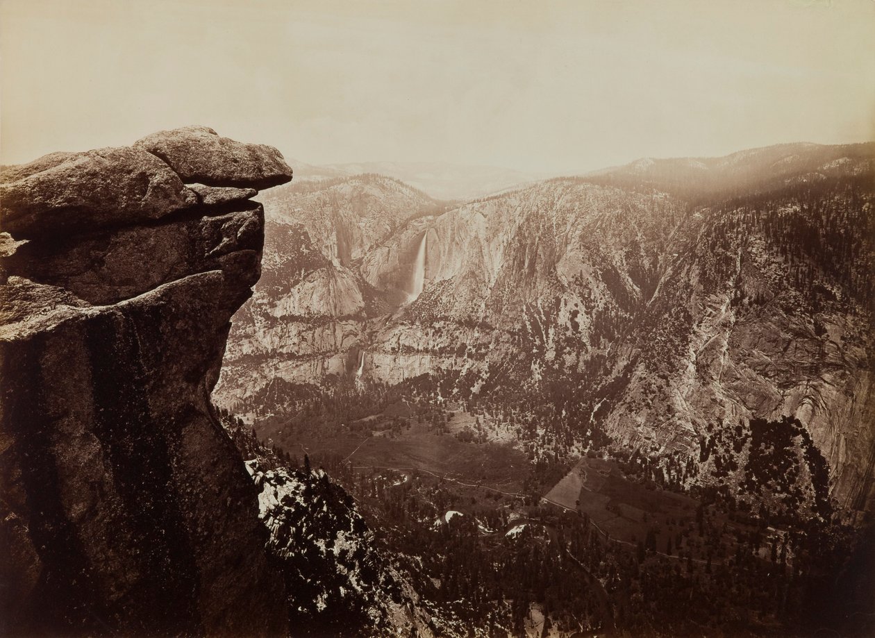 Cascate di Yosemite da Glacier Point da Carleton E. Watkins