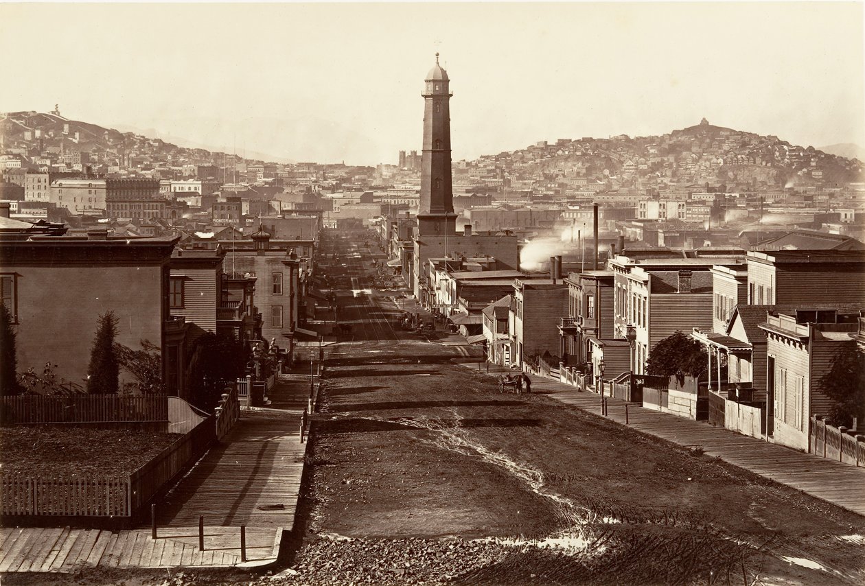 First Street, San Francisco da Carleton Emmons Watkins