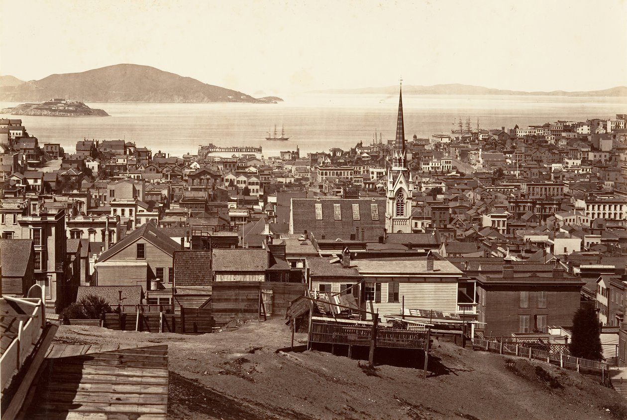 San Francisco, da California e Powell Street da Carleton Emmons Watkins