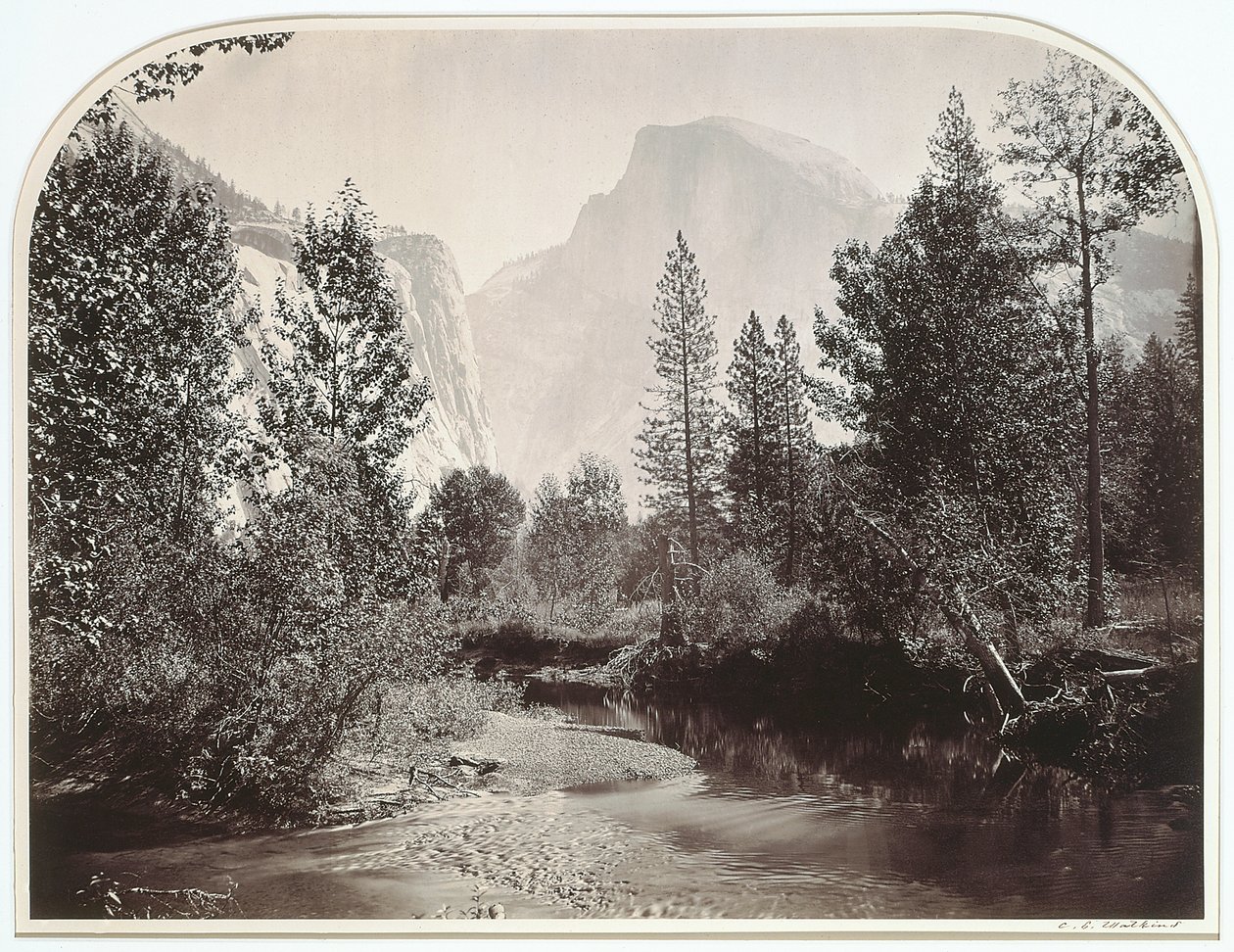 Taysayac, Half Dome, 4967 Ft, Yosemite da Carleton Emmons Watkins