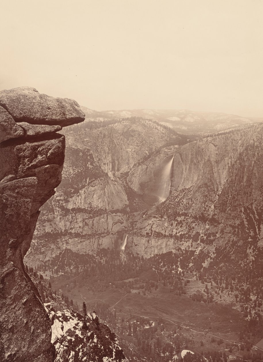 Le cascate dello Yosemite, da Glacier Point, 1878-1881 (foto) da Carleton Emmons Watkins