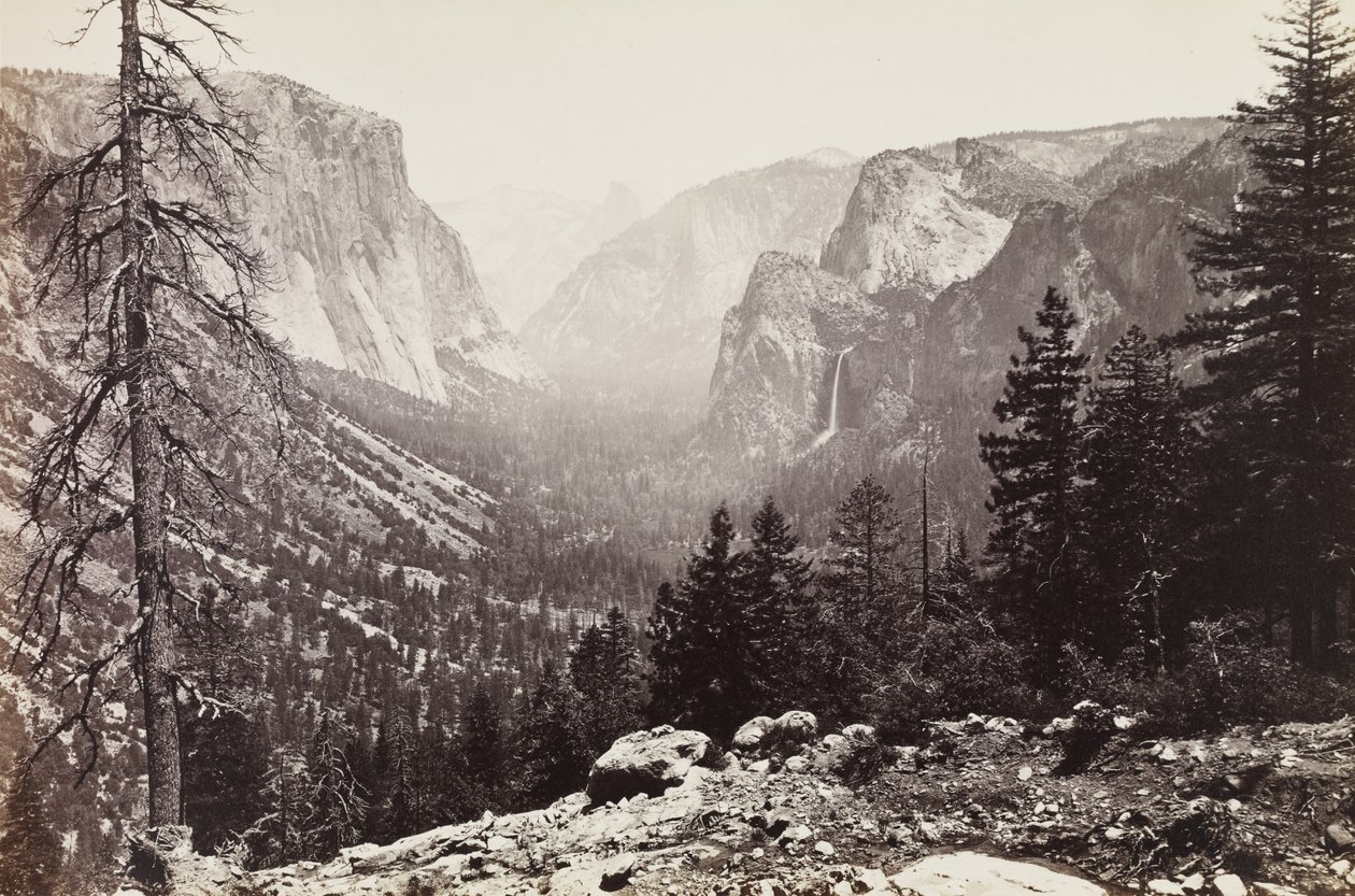 La valle dello Yosemite, da Inspiration Point,
Sentiero di Mariposa, 1861 circa (stampa all