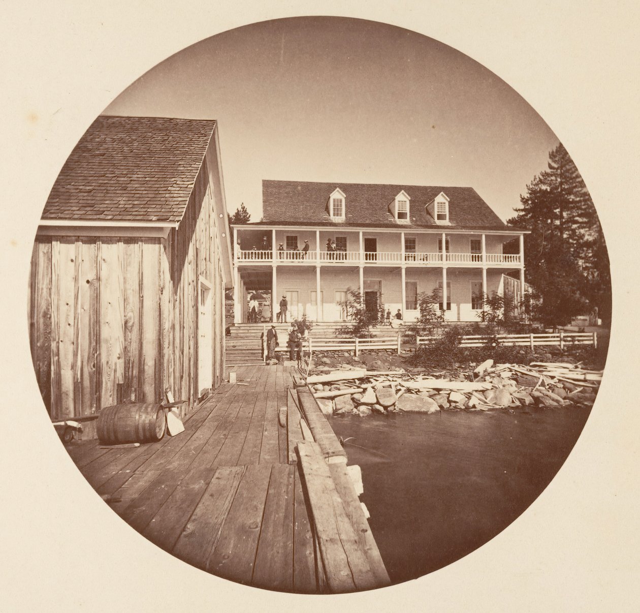 Warm Springs Hotel, Lago Tahoe da Carleton Emmons Watkins