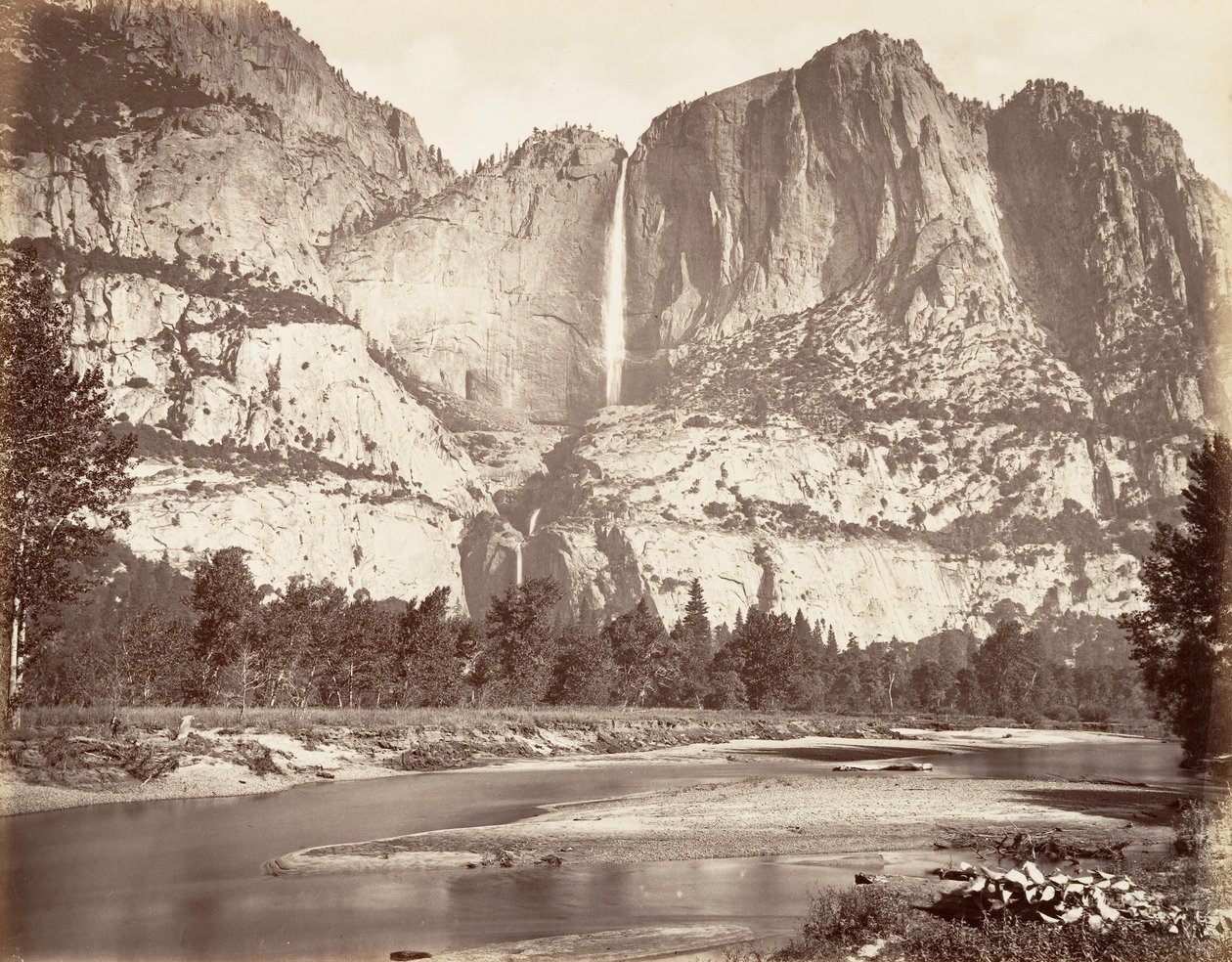 Cascate di Yosemite da Carleton Emmons Watkins