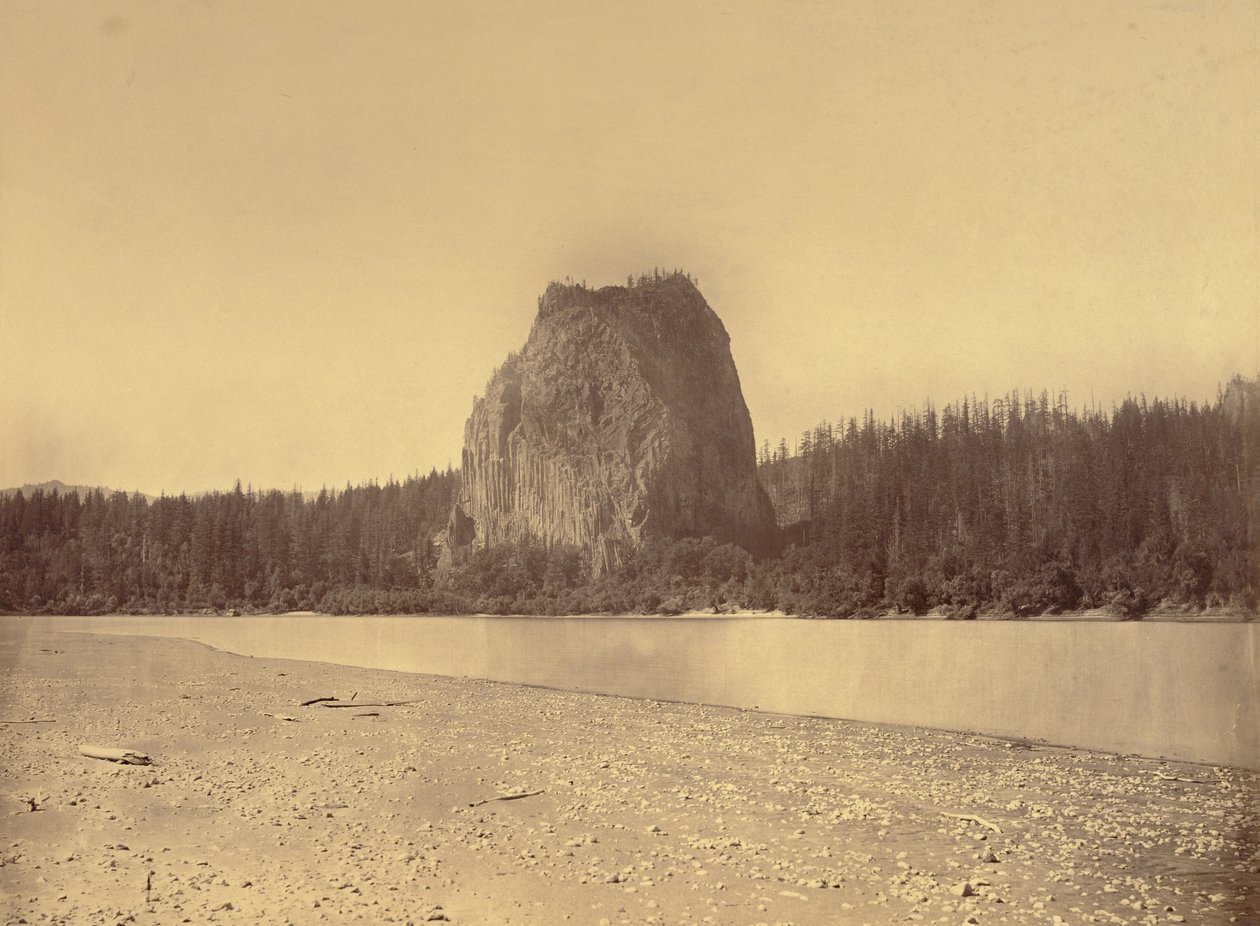 [Castle Rock, fiume Columbia] da Carleton Watkins