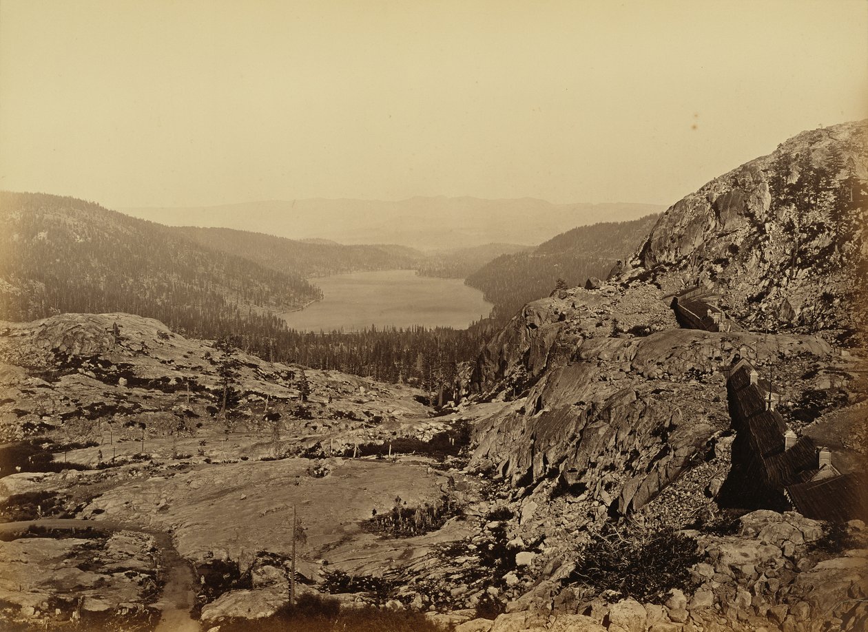 Donner Lake, C. P. R. R. da Carleton Watkins