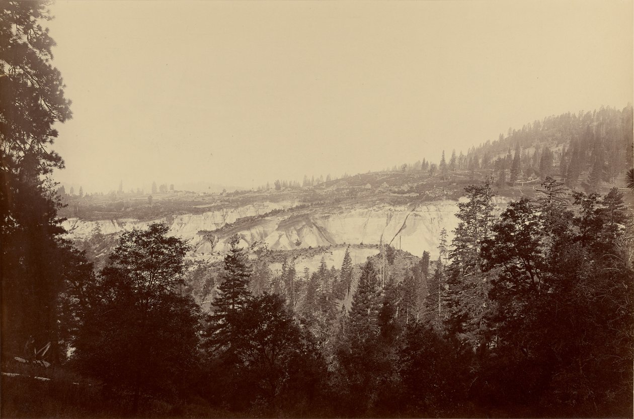 Veduta generale, Relief Hill, Nevada, Co. da Carleton Watkins