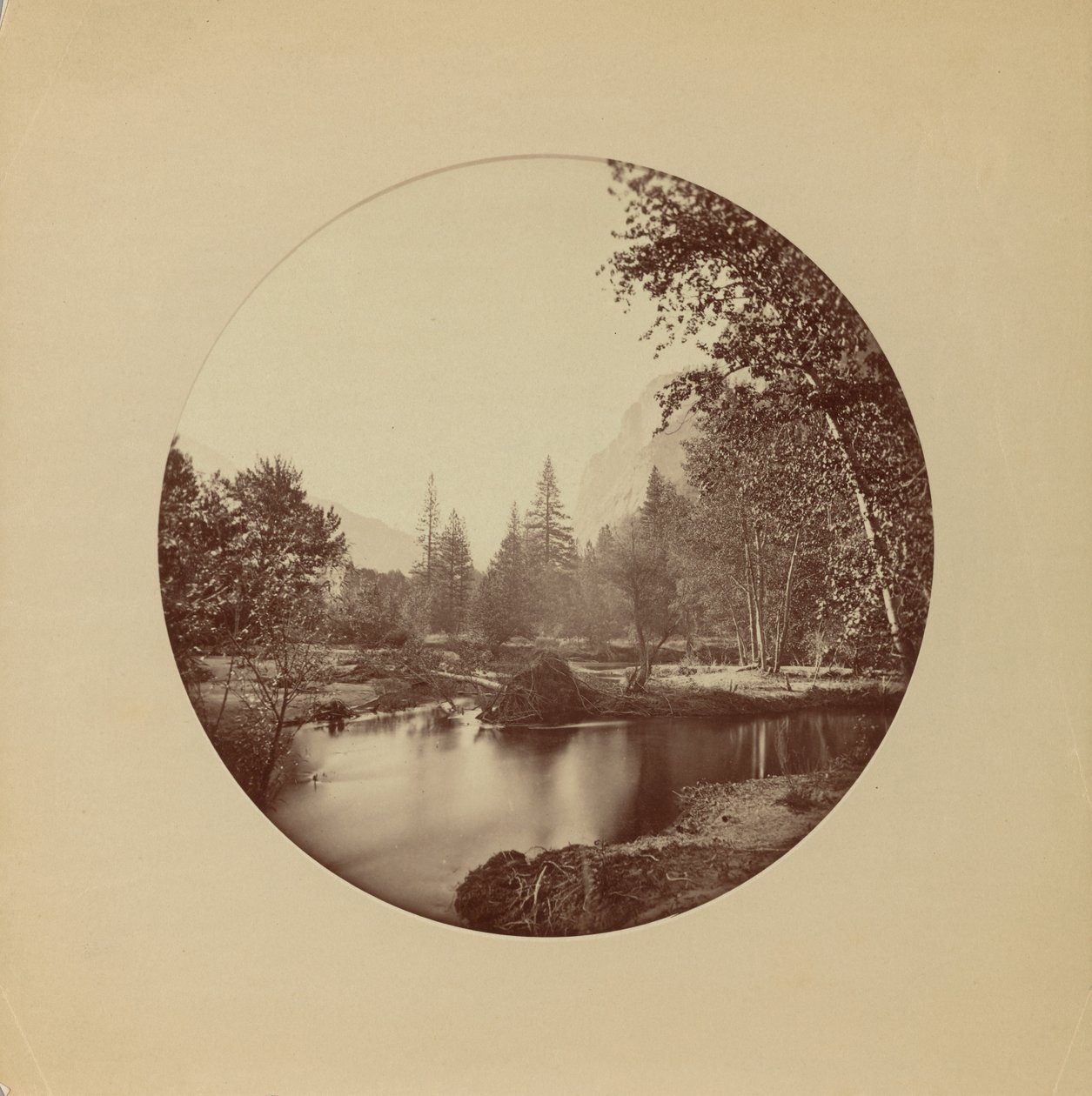 Glacier Point, 3700 ft, Yosemite da Carleton Watkins