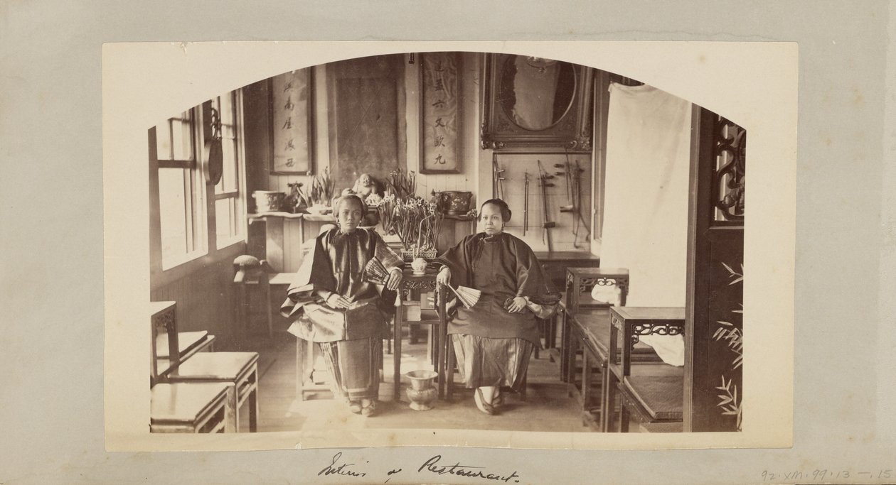 Interno di un ristorante [Chinatown, San Francisco] da Carleton Watkins