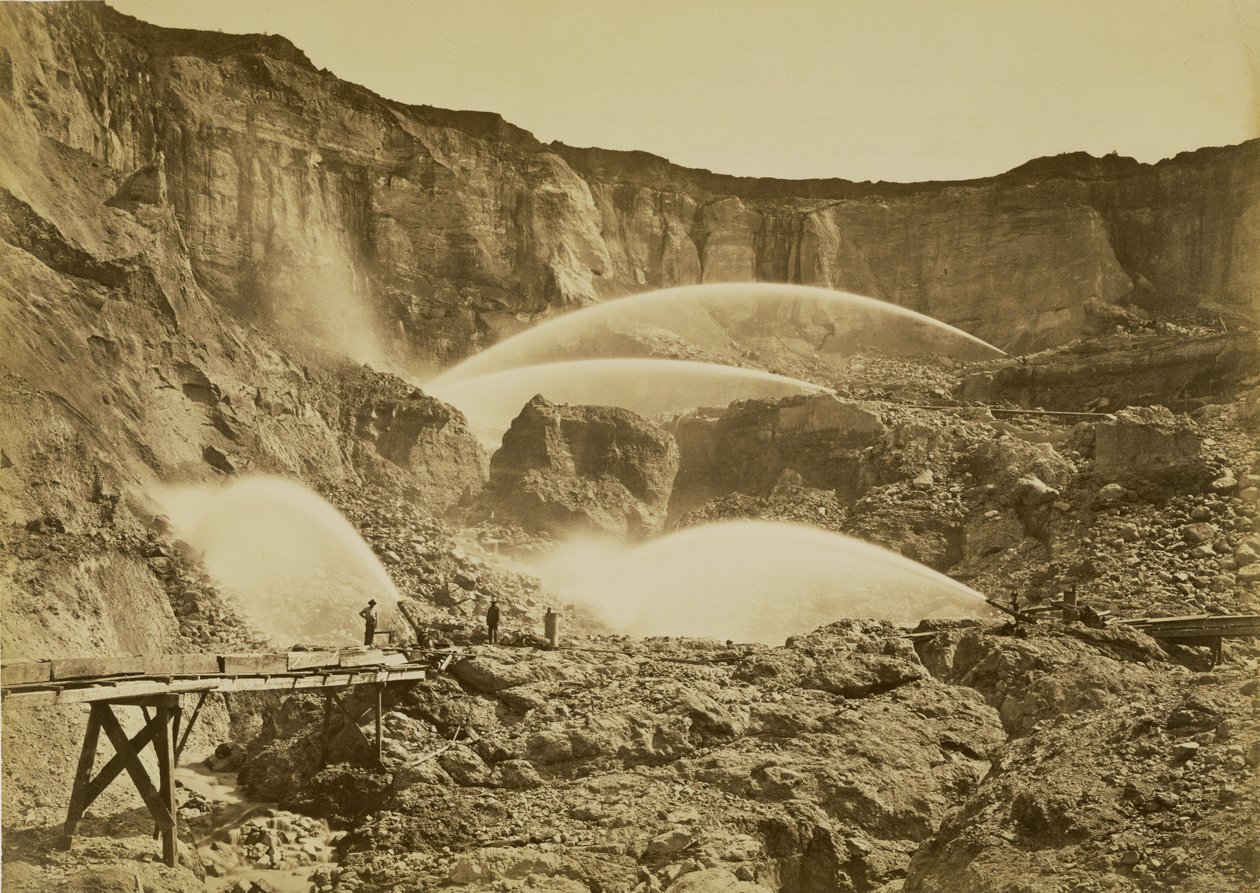 [Scavi di Malakoff, Contea di Nevada, California]. da Carleton Watkins