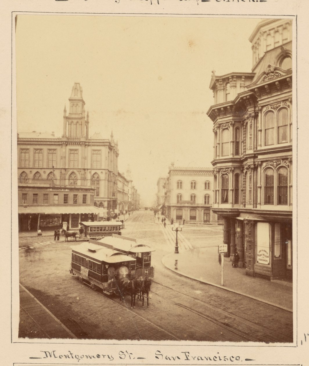 Montgomery Street da Market Street, San Francisco da Carleton Watkins