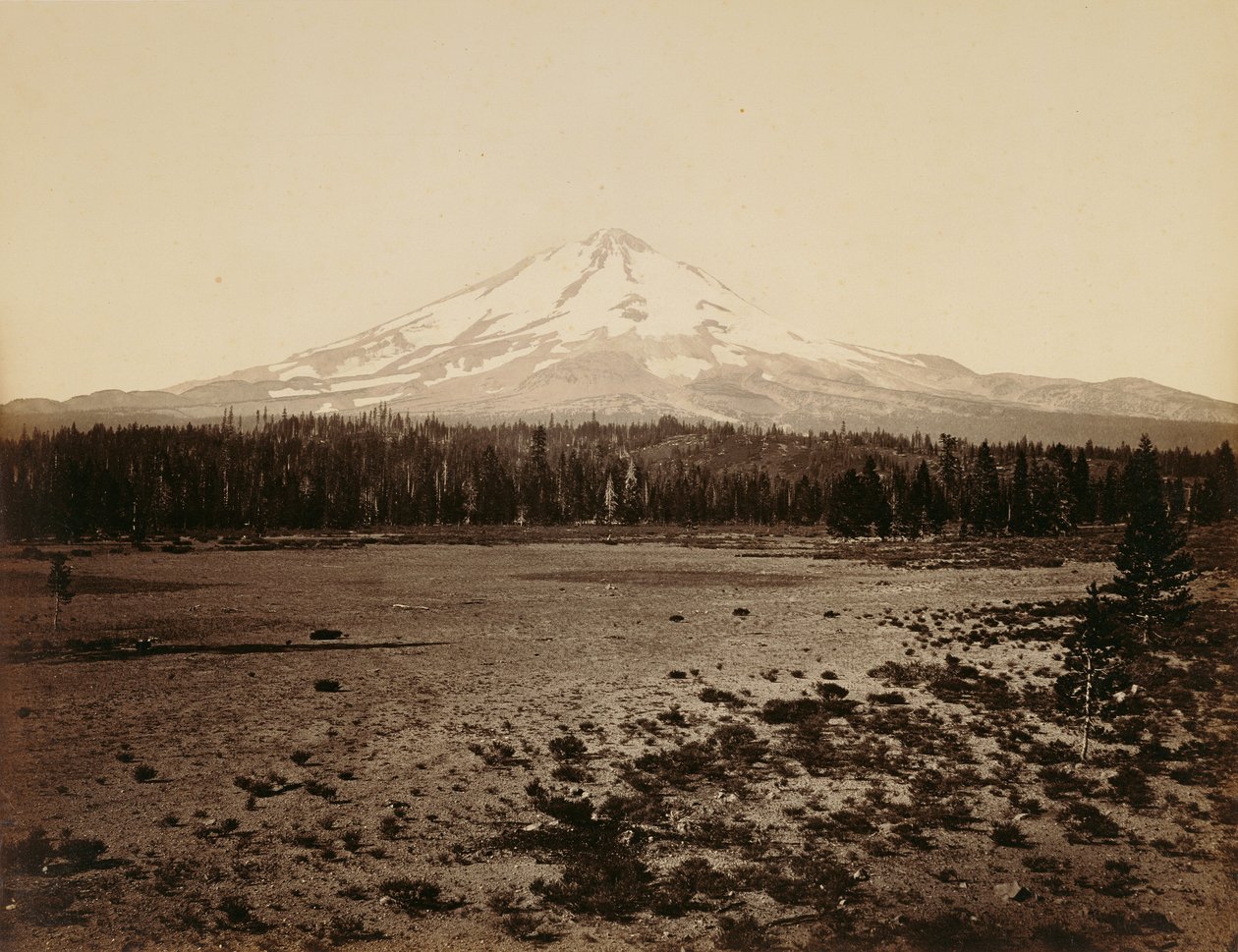 Monte Shasta da nord, California da Carleton Watkins