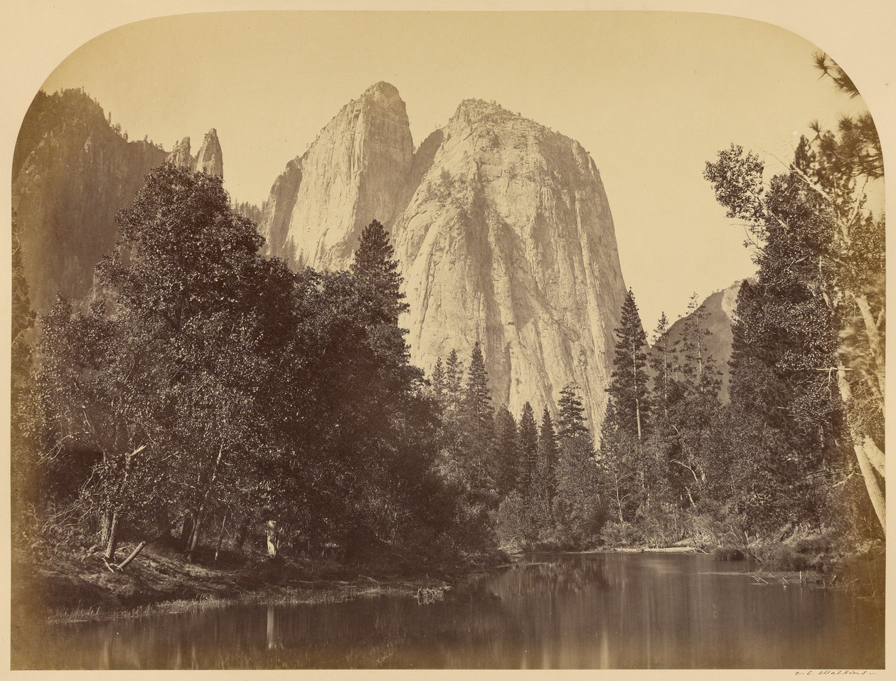 Veduta del fiume - Cathedral Rocks da Carleton Watkins