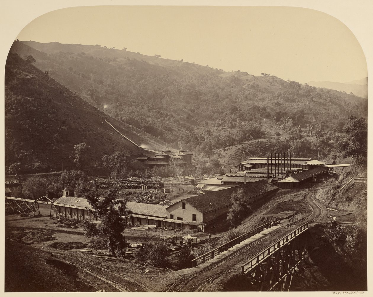 Impianti di fusione, New Almaden da Carleton Watkins
