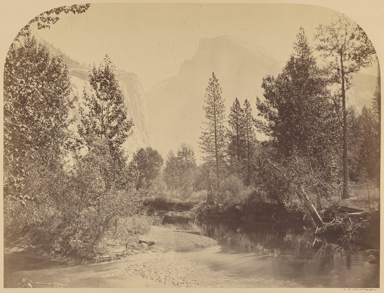 Tasayac - Half Dome - 4967 piedi, Yo Semite da Carleton Watkins