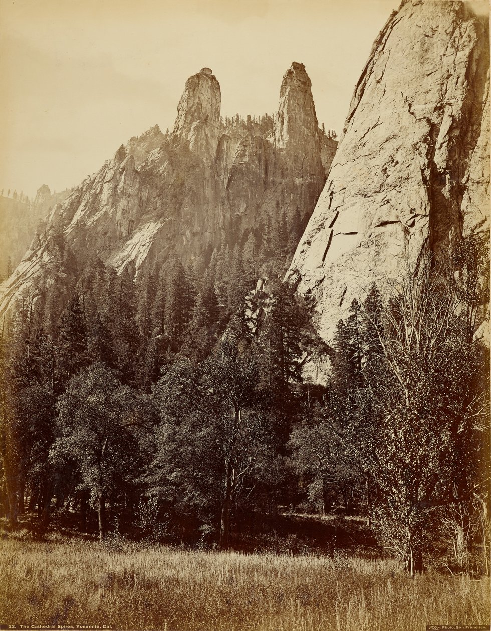 Le guglie della cattedrale, Yosemite, California da Carleton Watkins