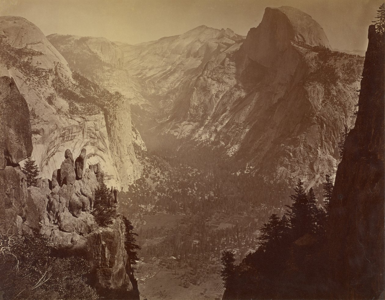 [Le cupole viste da Glacier Rock] da Carleton Watkins