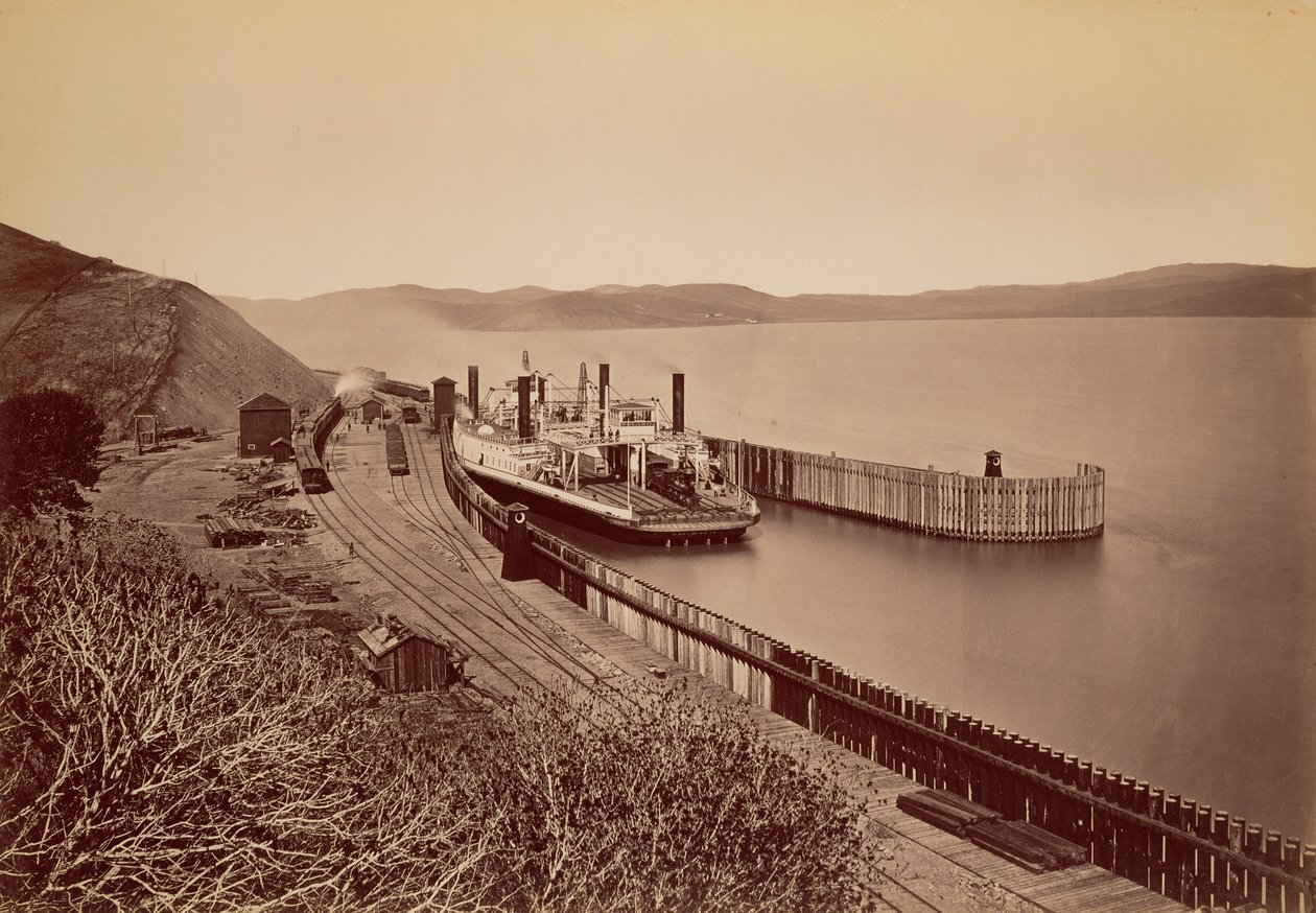 [Il traghetto «Solano»] da Carleton Watkins
