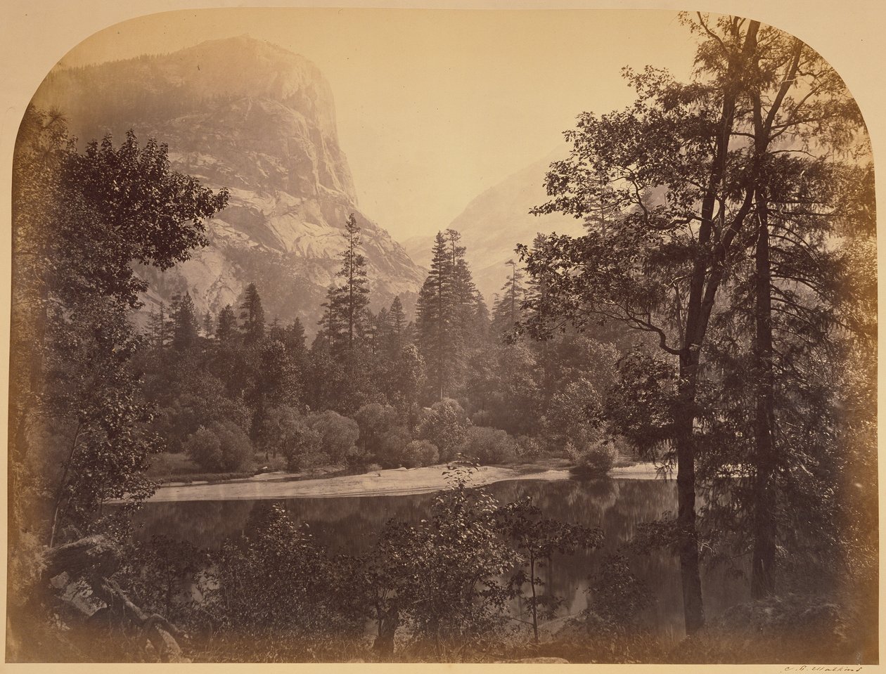 [Il lago - Yosemite] / [Lago Ah-Wi-Yah, Yosemite] / [Mirror Lake e monte Watkins, Yosemite] da Carleton Watkins