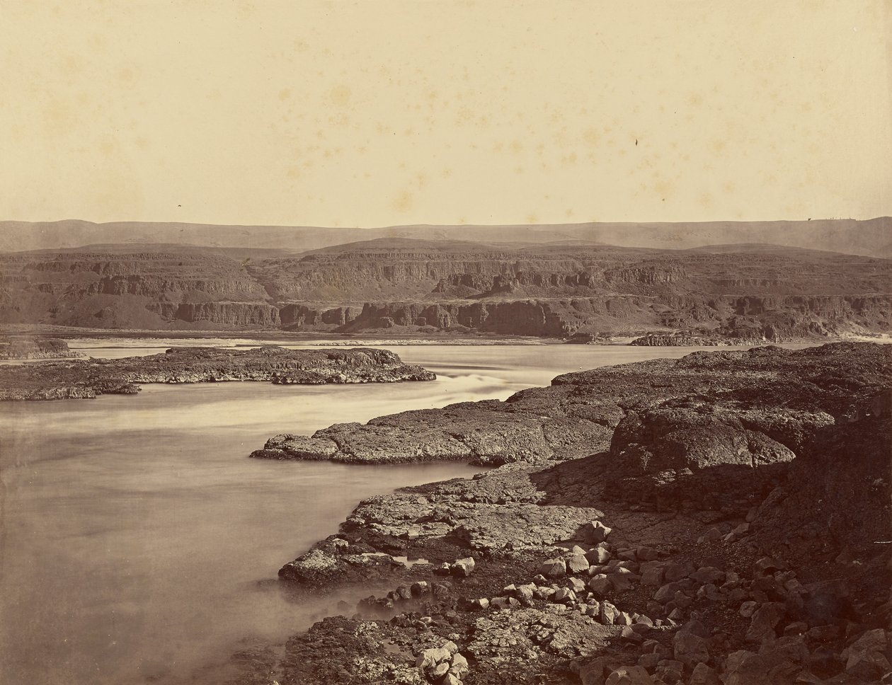 Il passaggio delle Dalles, fiume Columbia da Carleton Watkins
