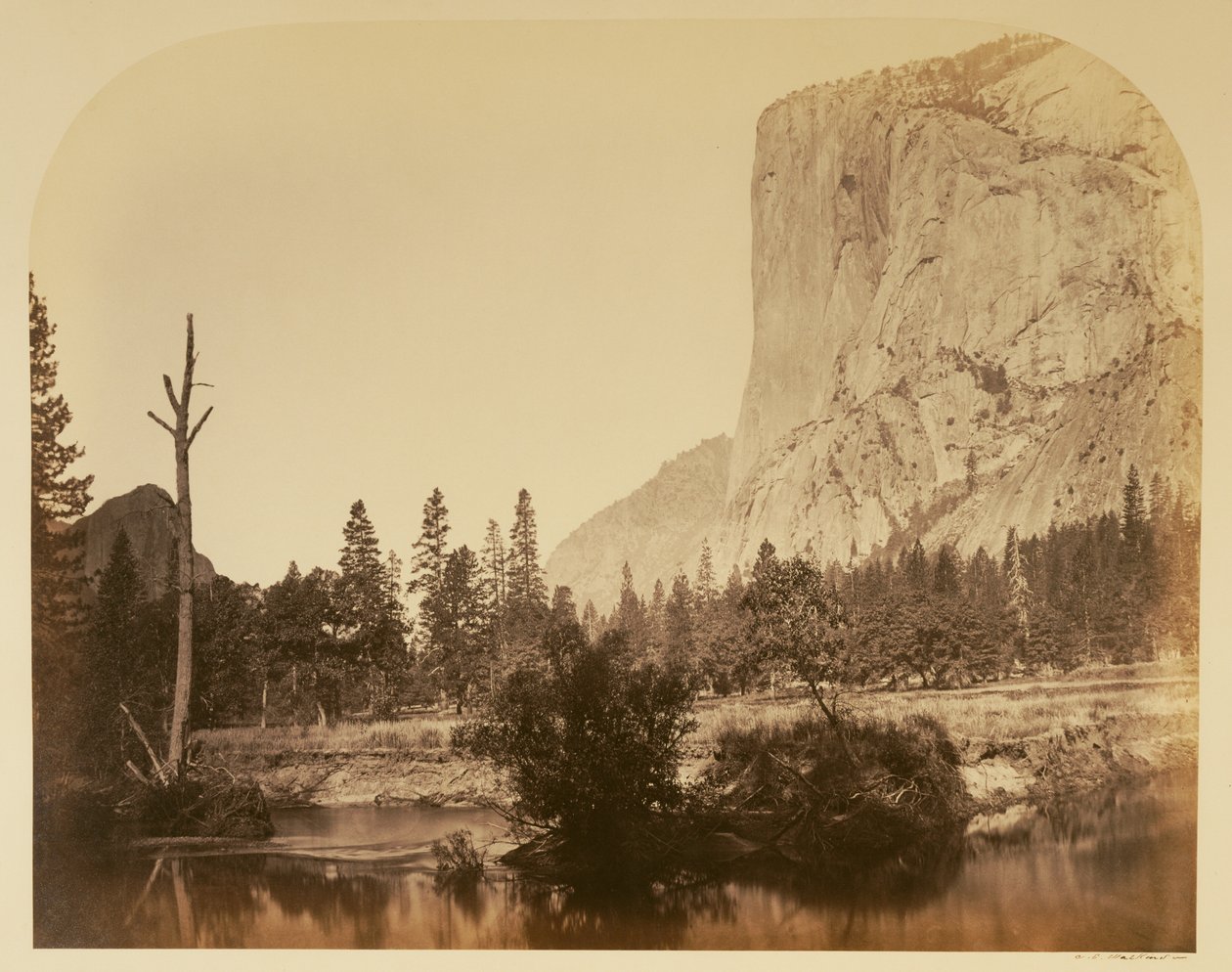 Tutucanula - El Capitan, 3600 piedi, Yosemite da Carleton Watkins