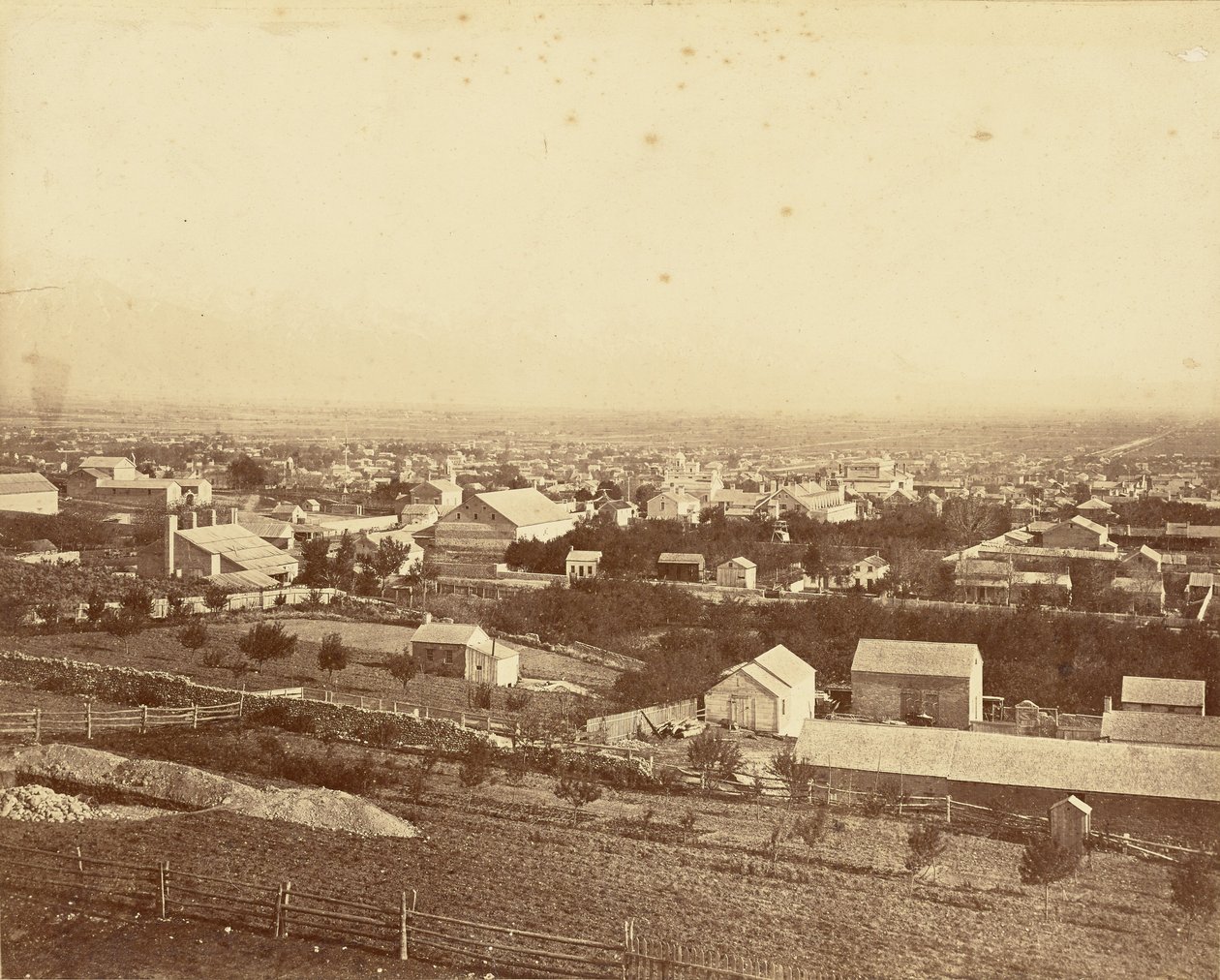 Utah - Veduta di Salt Lake City, Utah da Carleton Watkins