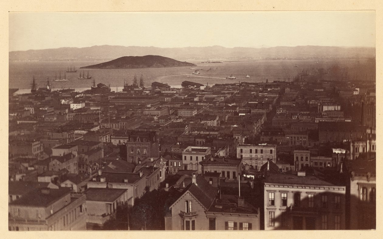 [Veduta da Cal St. Hill, S.F. / 3733] da Carleton Watkins