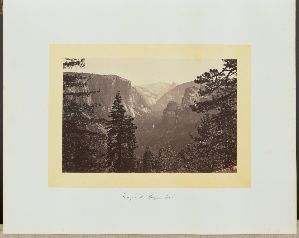 Veduta dal sentiero di Mariposa da Carleton Watkins
