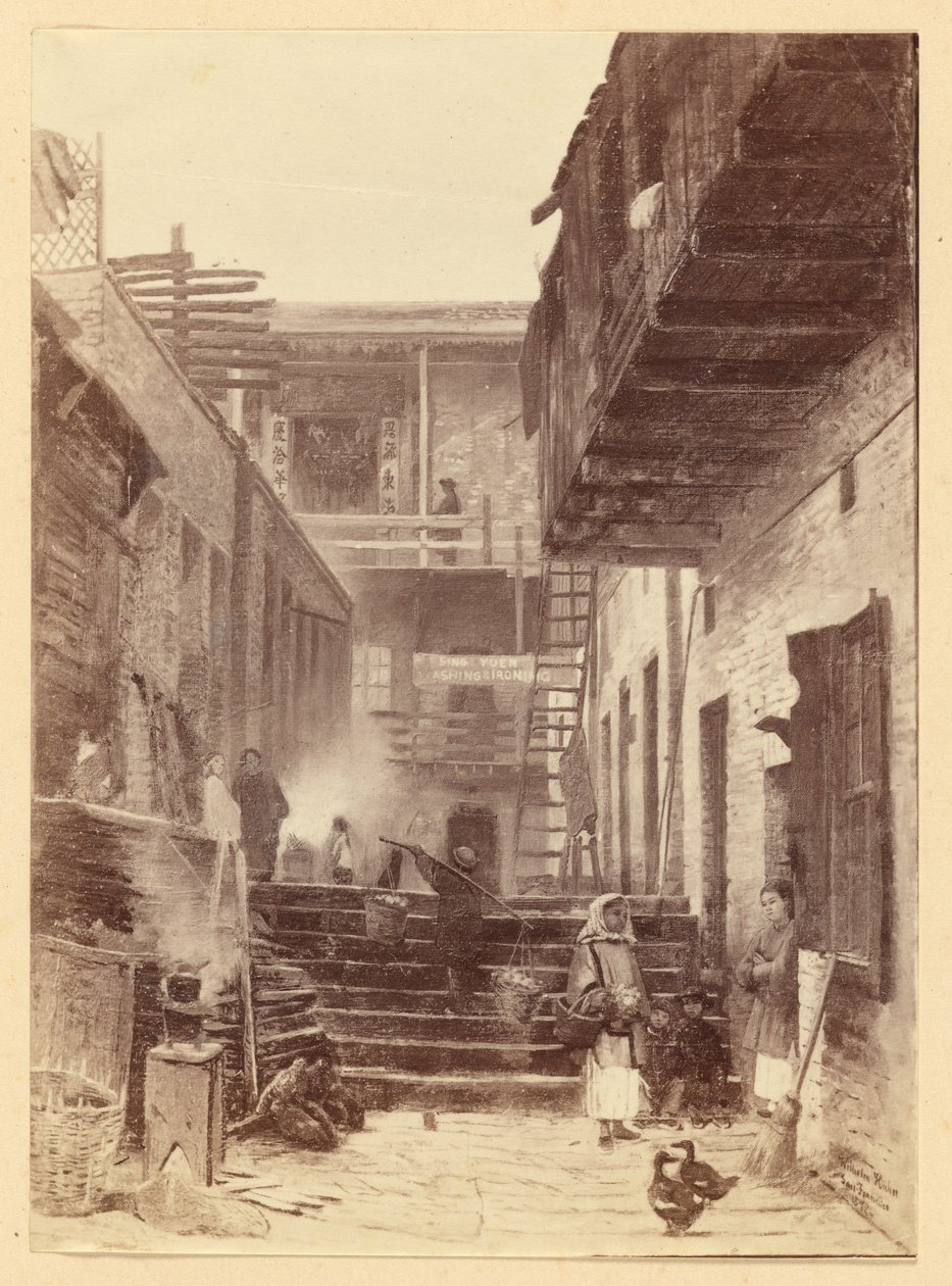 Veduta a Chinatown, San Francisco da Carleton Watkins