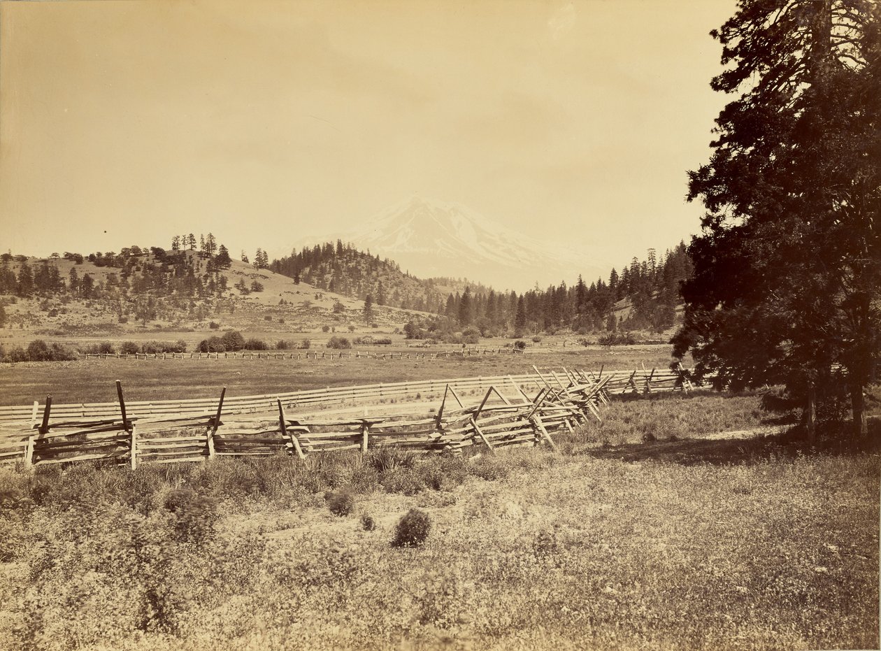 [Veduta del Monte Shasta] da Carleton Watkins