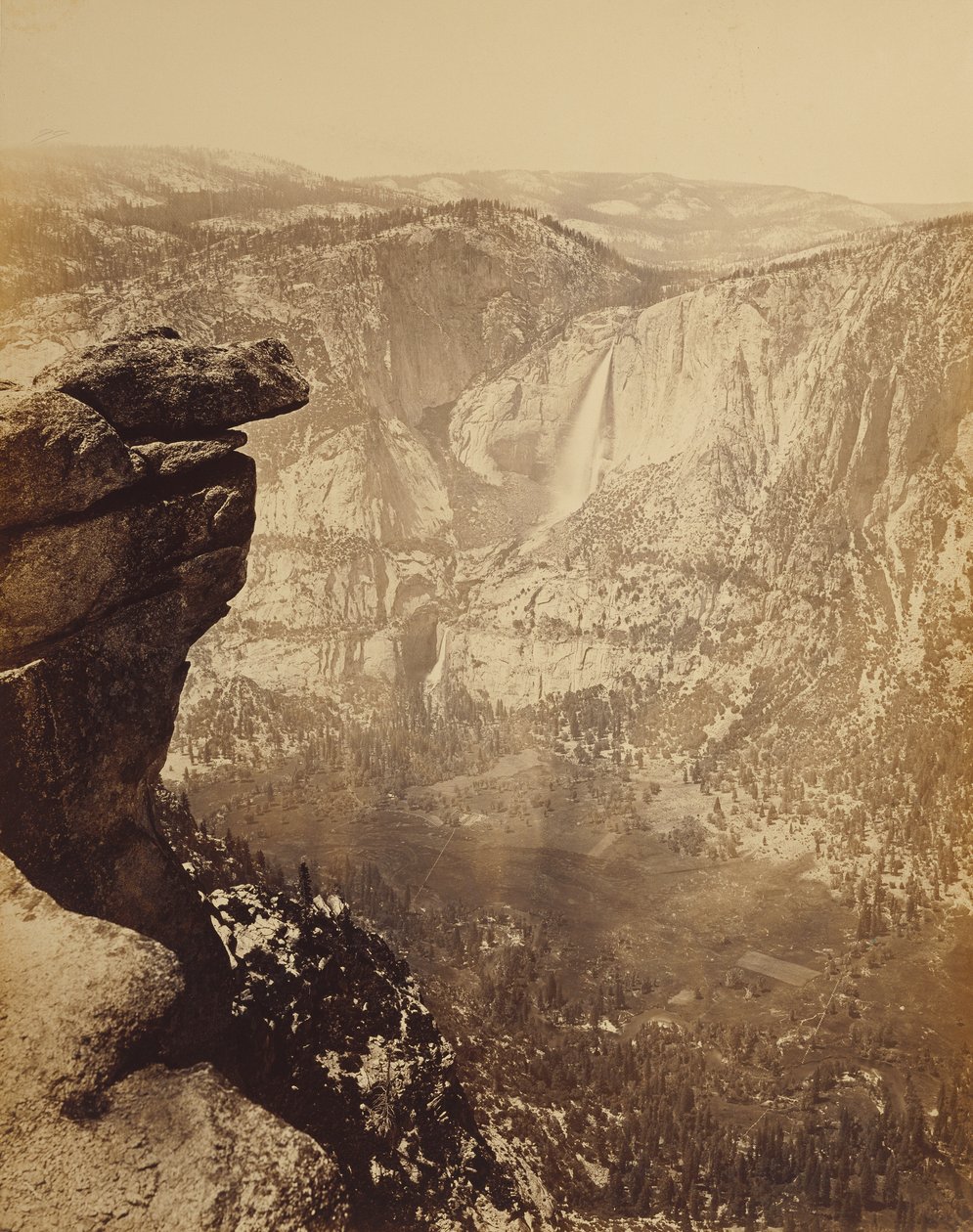Cascate dello Yosemite da Glacier Point da Carleton Watkins