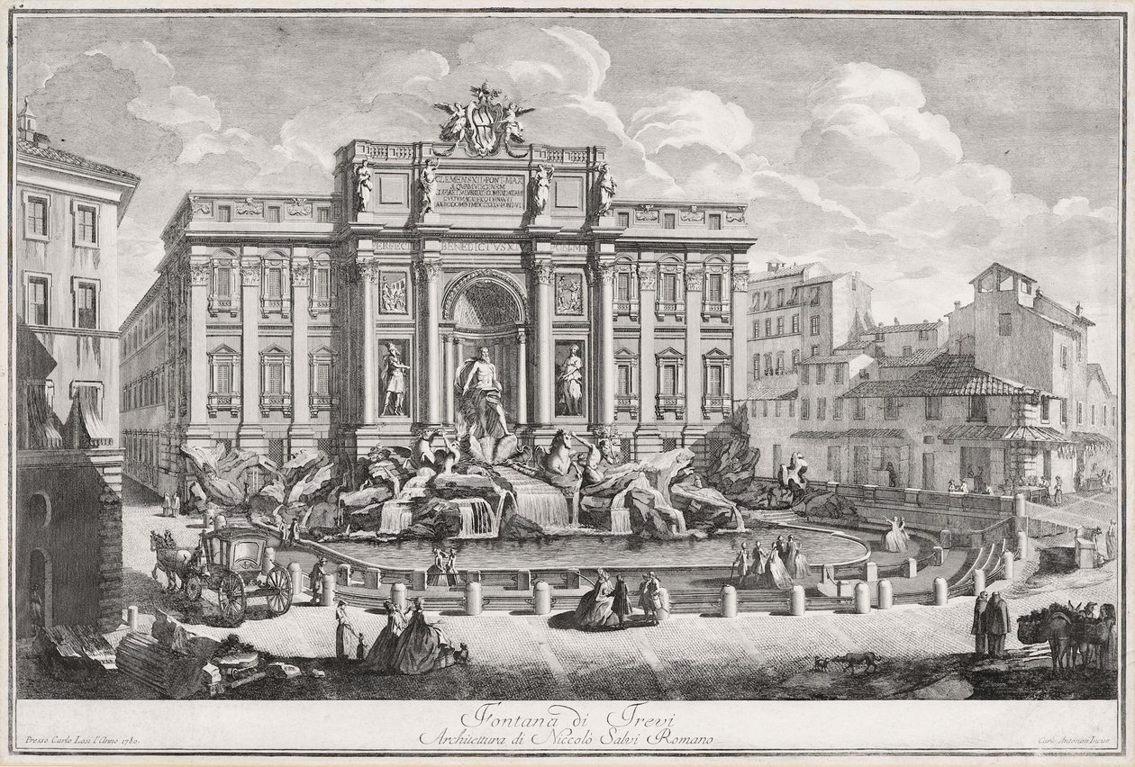 Roma, Fontana di Trevi da Carlo Antonini