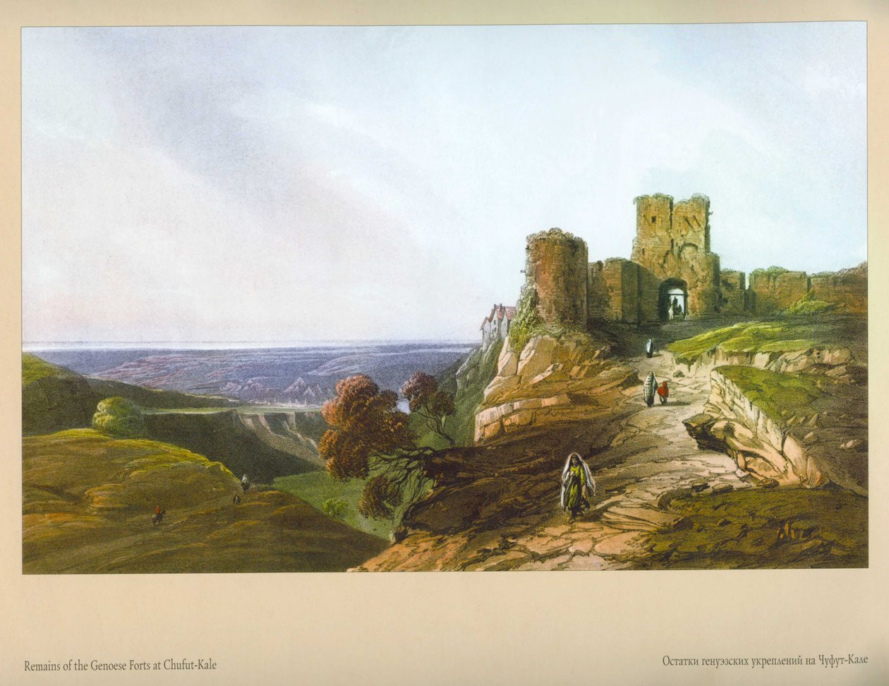 Chufut-Kale. Resti delle fortificazioni genovesi da Carlo Bossoli