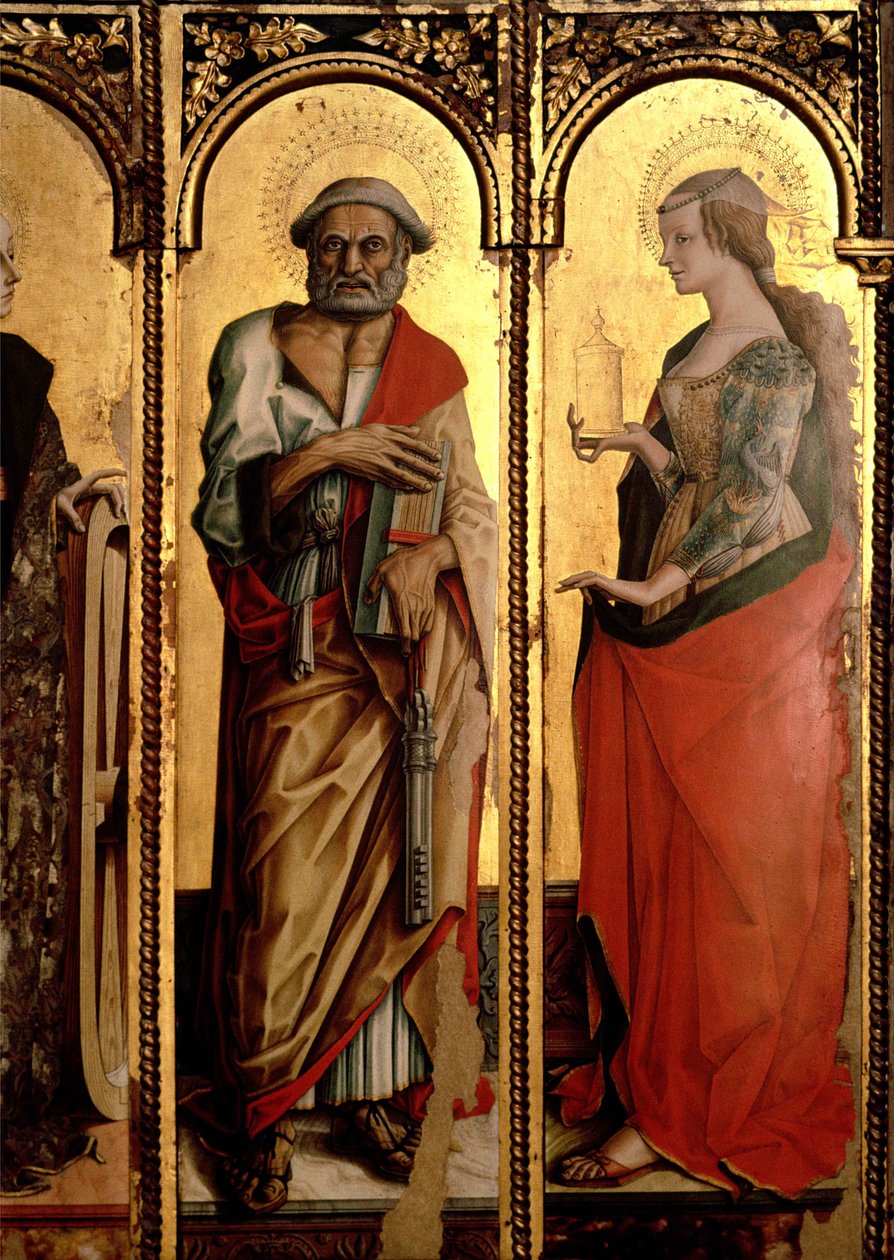 San Pietro e Santa Maria Maddalena (dettaglio) da Carlo Crivelli