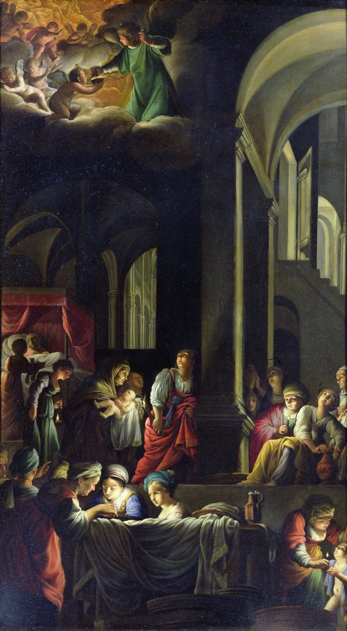 La nascita della Vergine, c.1616-19 da Carlo Saraceni