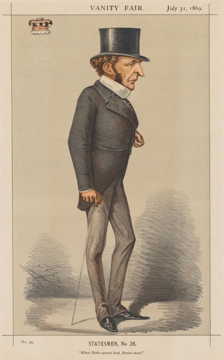 Vanity Fair: Statista n. 26 "Quando la nascita non può guidare, devono farlo i cervelli." da Carlo (Ape) Pellegrini