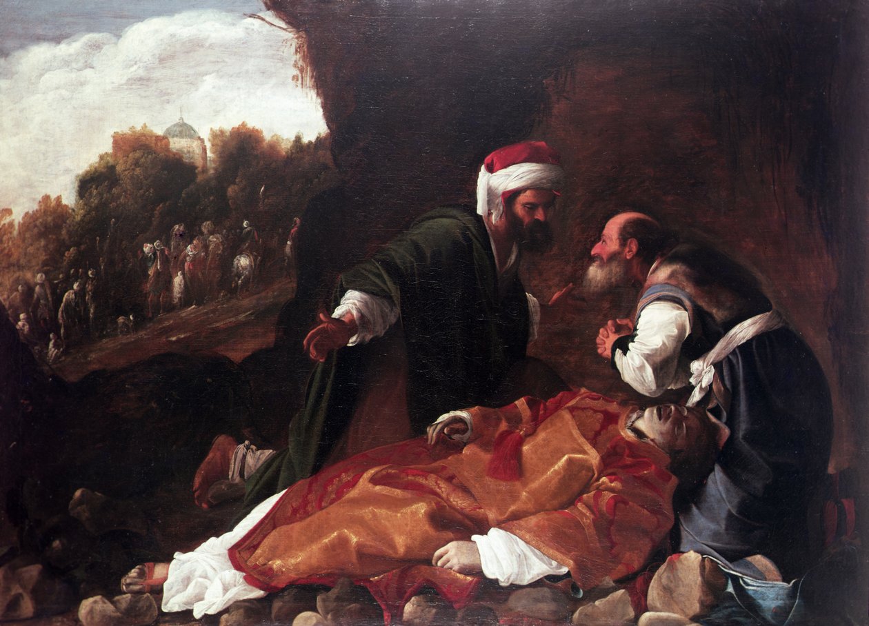 La sepoltura di Santo Stefano da Carlo (attr. to) Saraceni