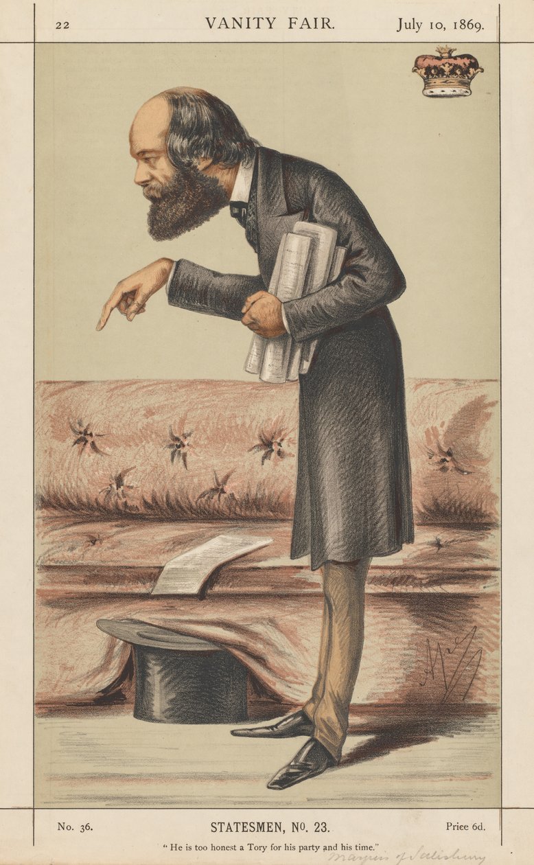 Vanity Fair: Statista, No. 23 È troppo onesto un Tory per il suo partito e il suo tempo, 1869 da Carlo