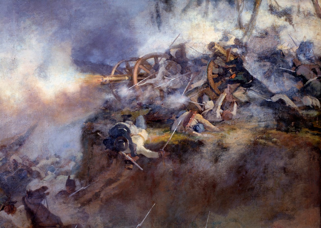 La battaglia di San Martino del 24 giugno 1859 (dettaglio) da Carlo Ademollo