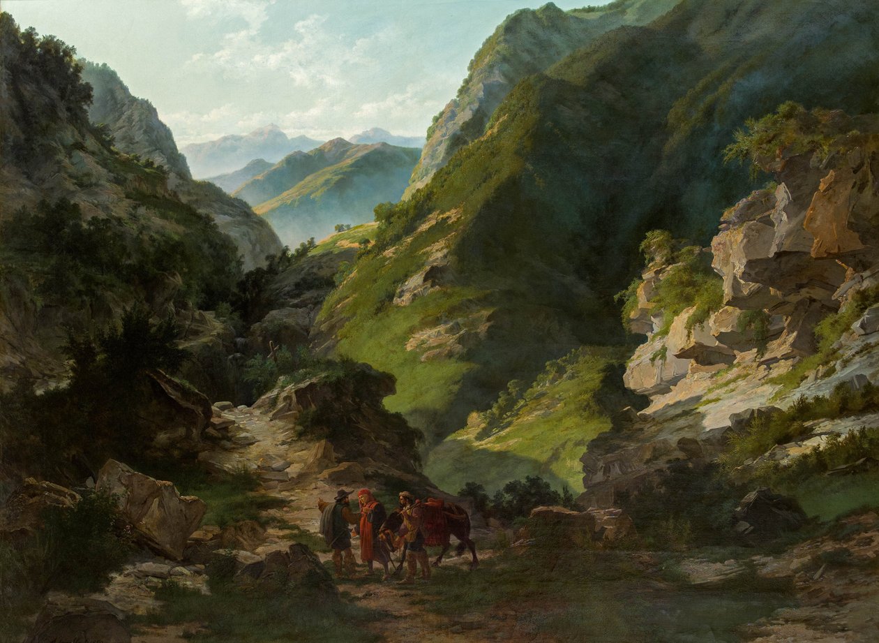 Viaggiatori in montagna da Carlo Ademollo