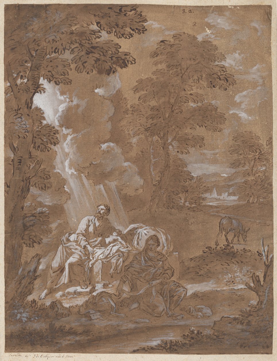 Il Riposo durante la Fuga in Egitto da Carlo Antonio Tavella