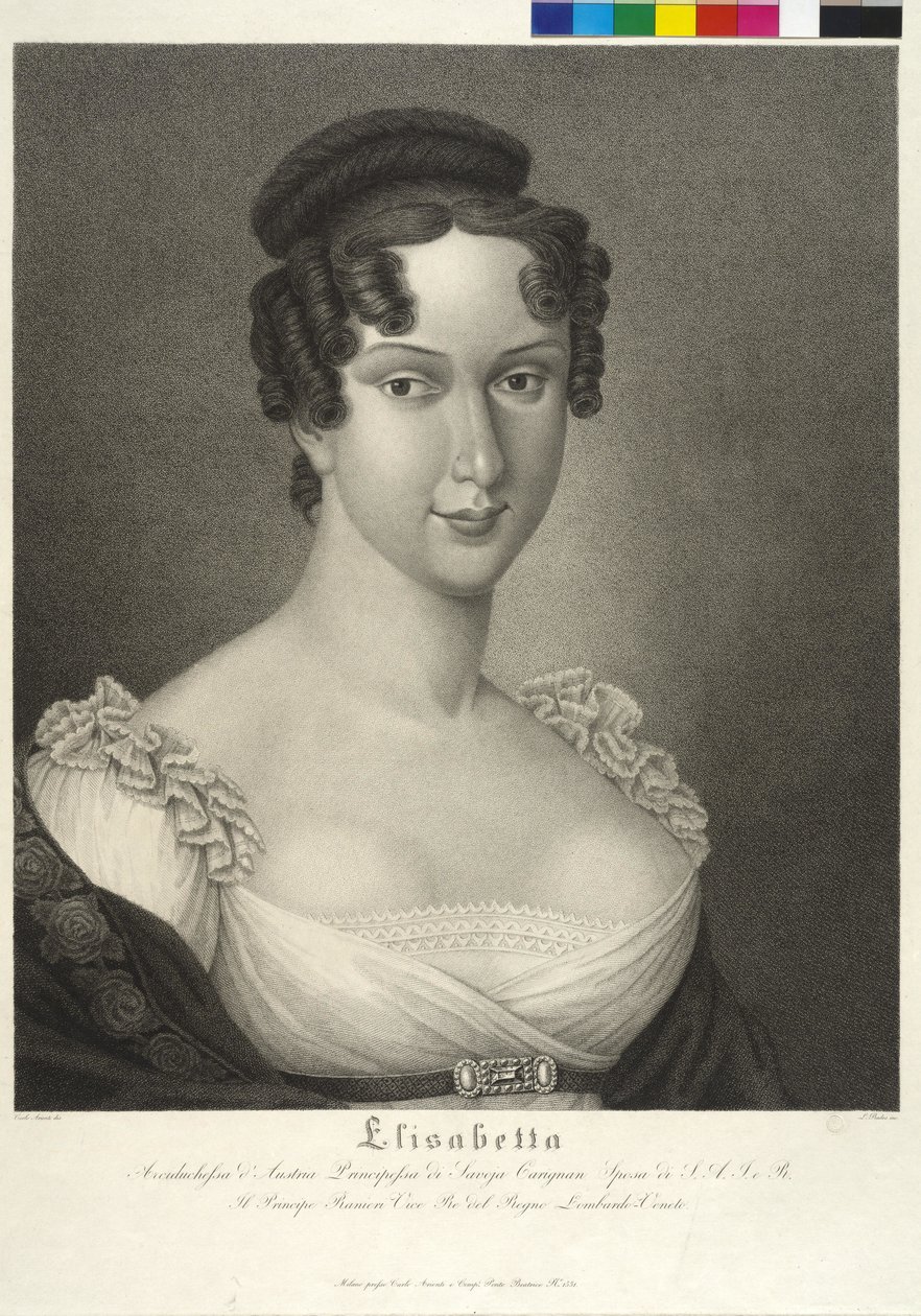 Principessa di Savoia Carignano Elisabetta da Carlo Arienti