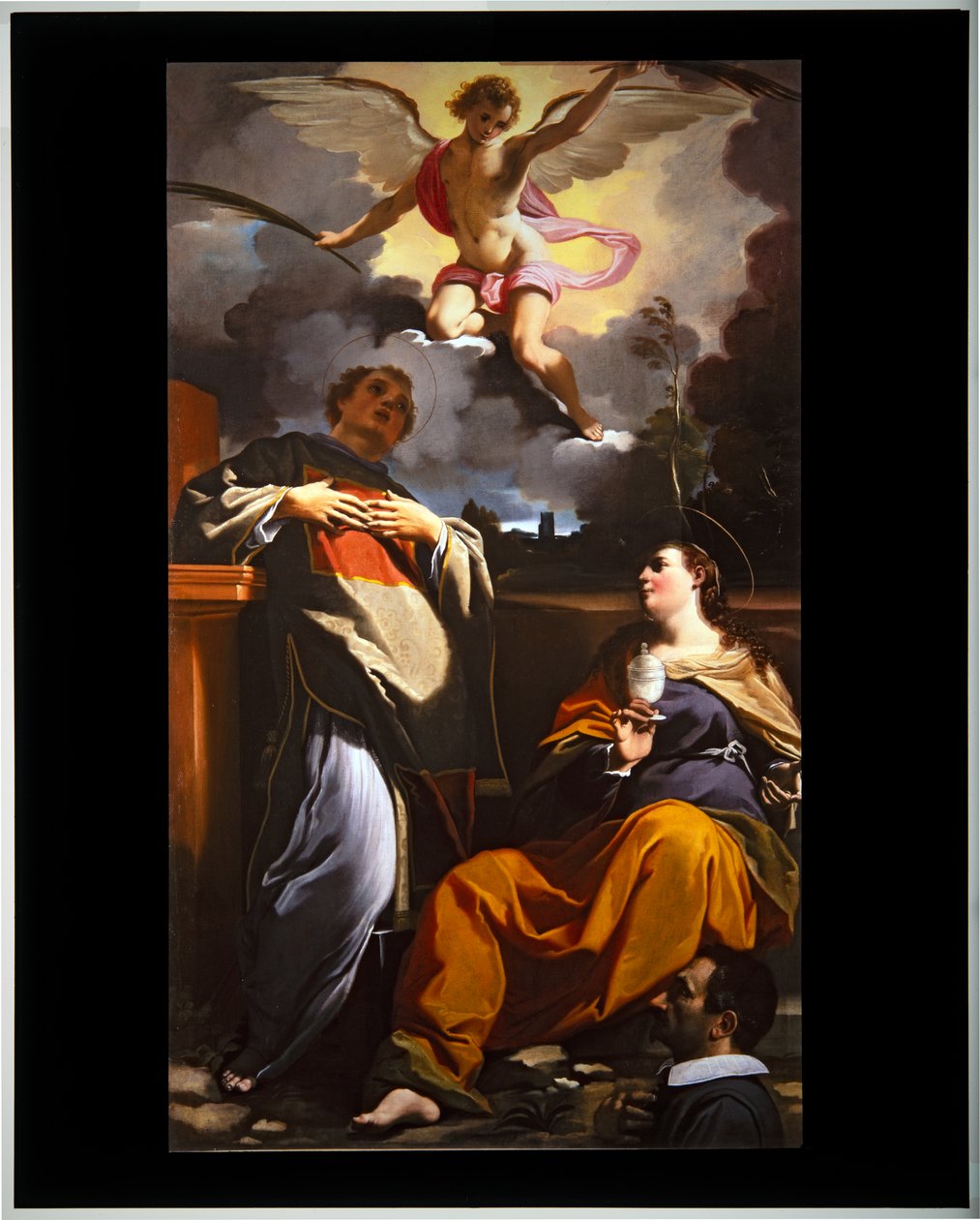 San Lorenzo e Maria Maddalena con un donatore da Carlo Bononi