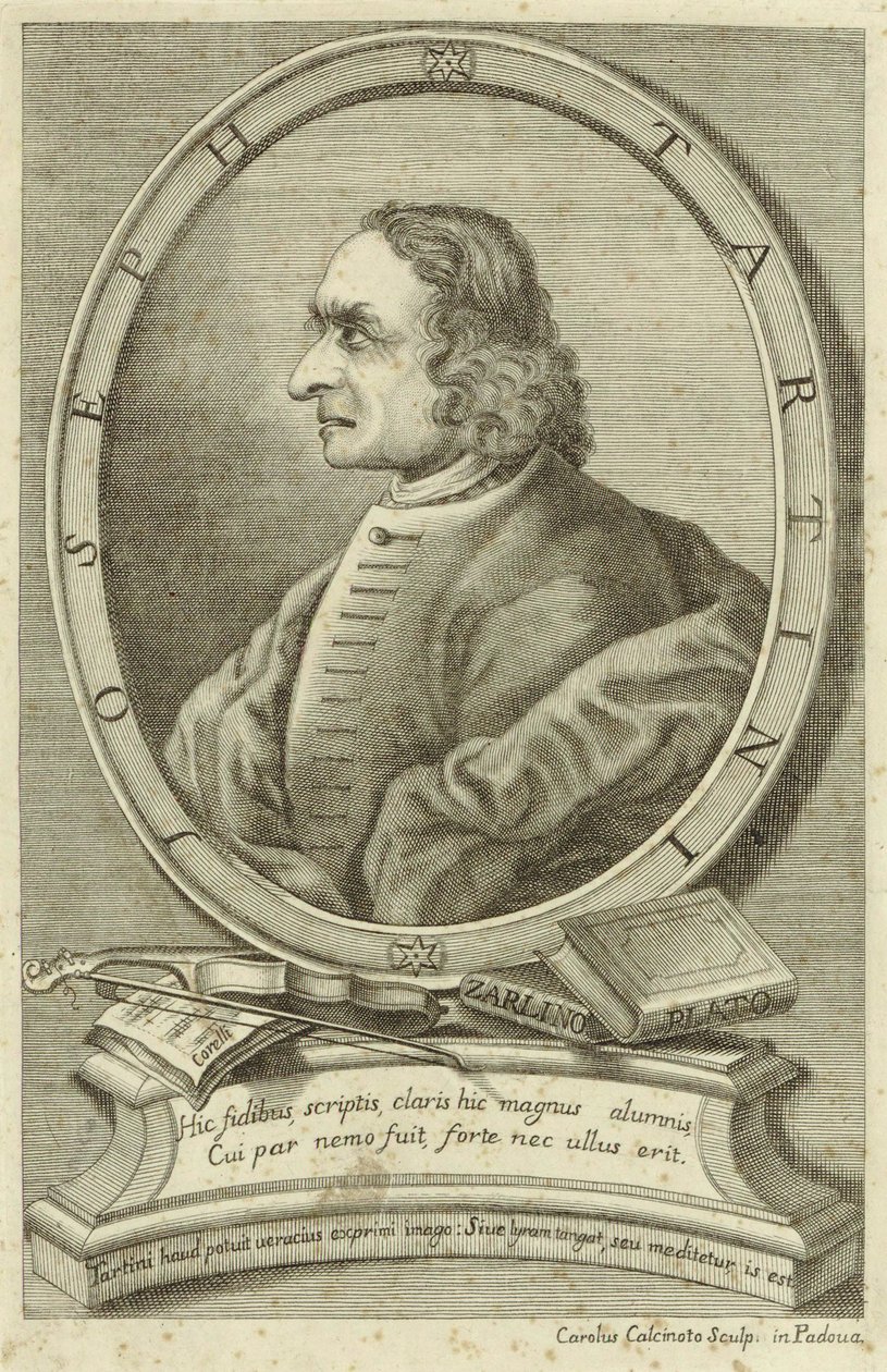 Personaggio raffigurato:  Giuseppe Tartini da Carlo Calcinotto