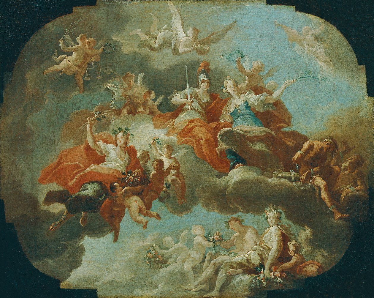 Allegoria della pace e della giustizia da Carlo Carlone