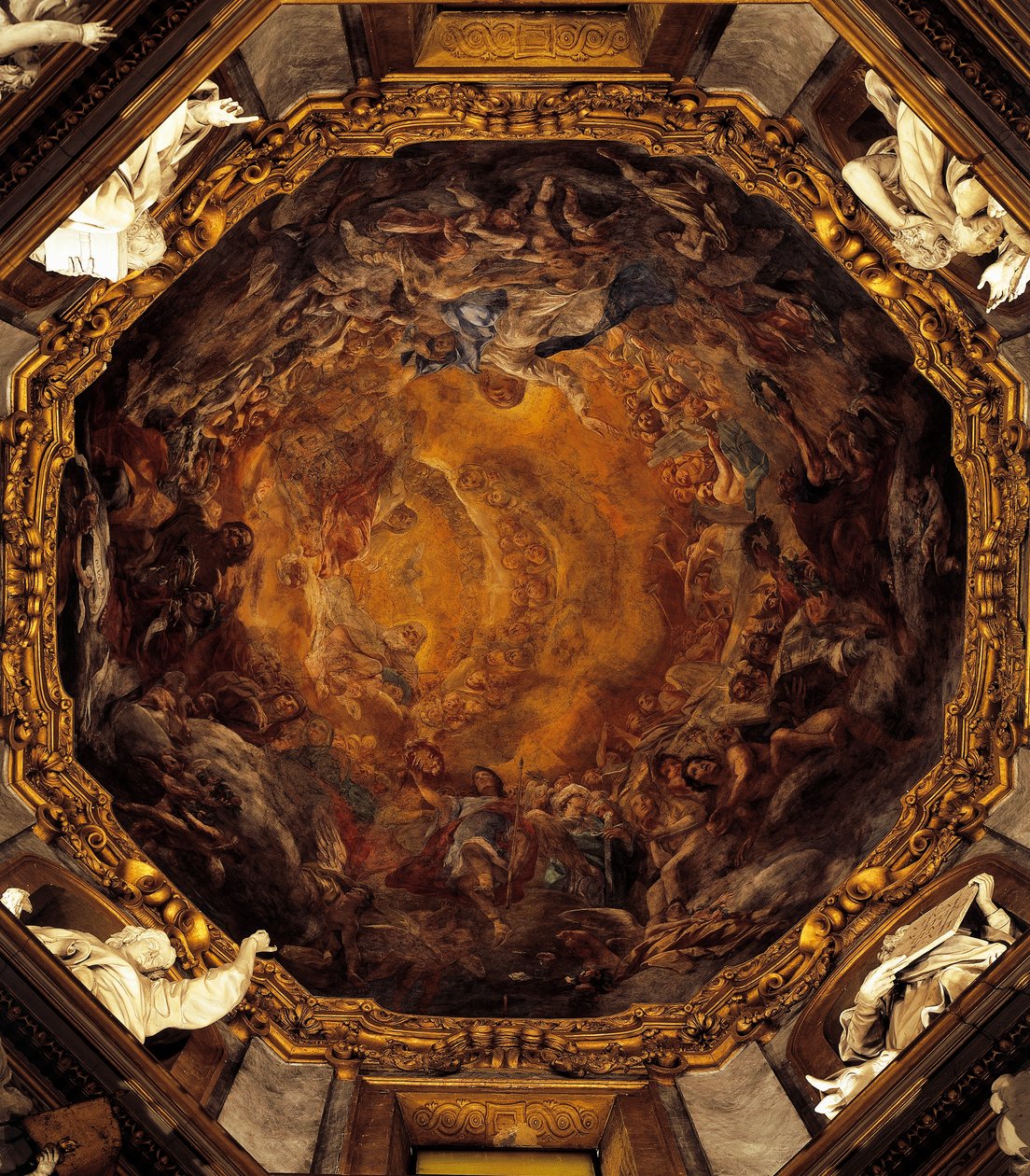 Assunzione della Vergine, di Carlo Cignani, affresco da Carlo Cignani