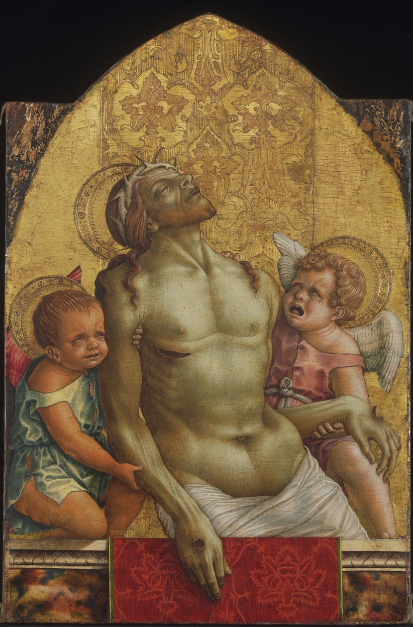 Cristo morto sorretto da due angeli da Carlo Crivelli