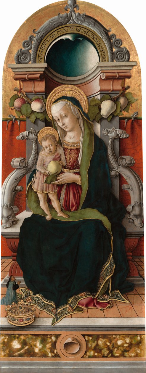 Madonna col Bambino in trono con donatore da Carlo Crivelli